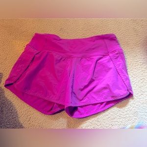 lululemon shorts size 2 pinkish purple shorts